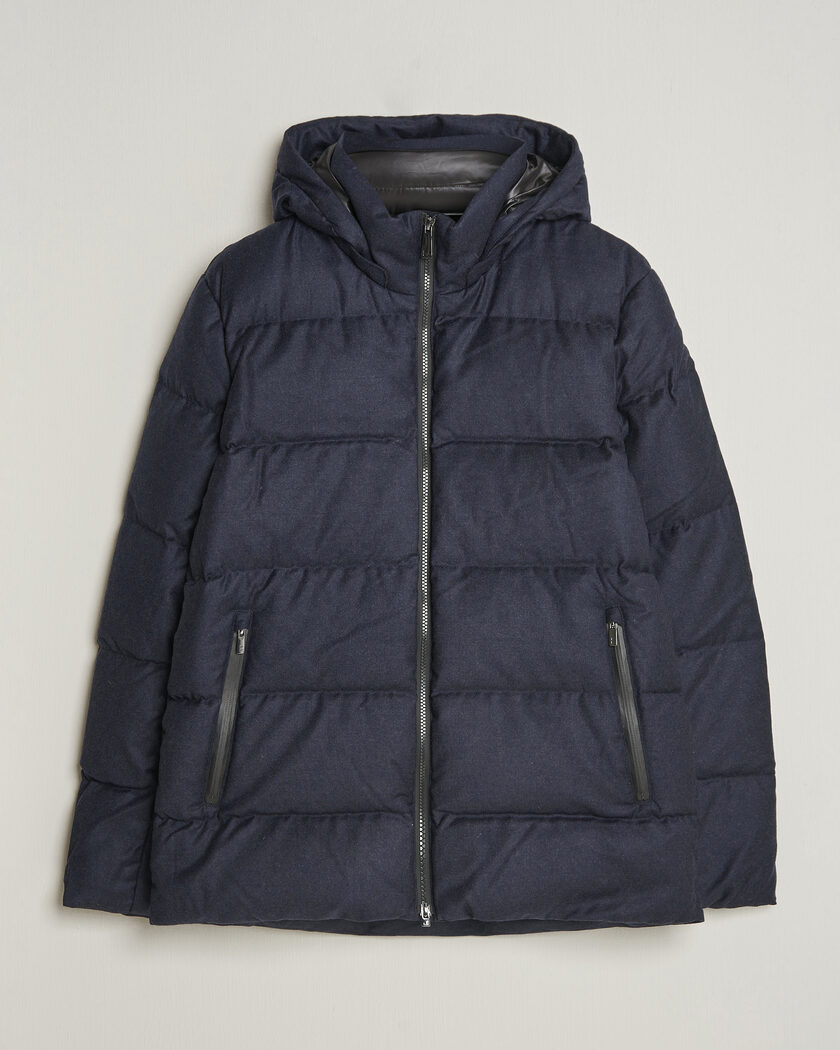 UBR Concord Jacket Savile Navy Melange Wool – Blå