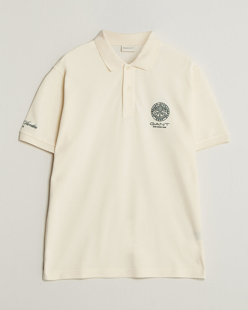 Gant Tournament Pique Cream – Hvit