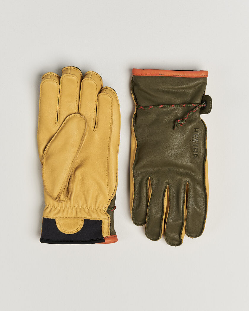 Hestra Wakayama Leather Ski Glove Loden/Tan – Flerfarget