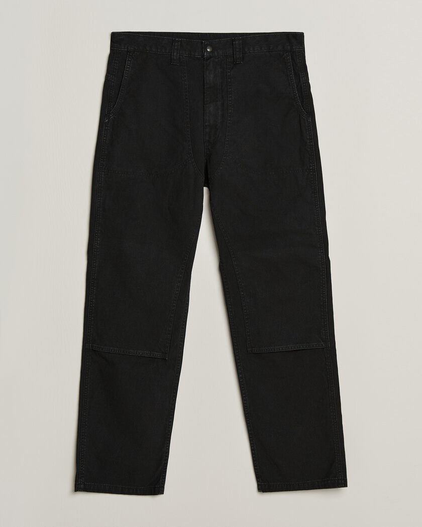 orSlow Double Knee Work Trousers Black – Svart