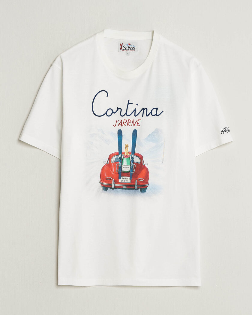  MC2 Saint Barth Printed Cotton T-Shirt Cortina – Hvit