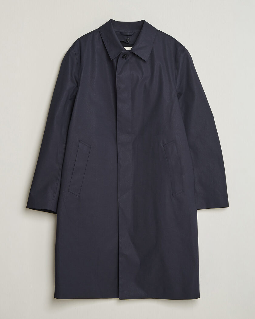 Mackintosh Dunkeld Car Coat Navy – Blå