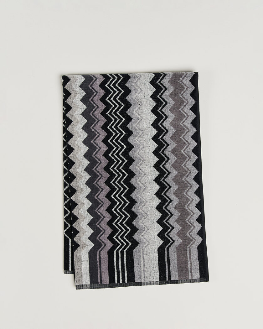Missoni Home Giacomo Bath Towel 70x115cm Multi Black – Svart