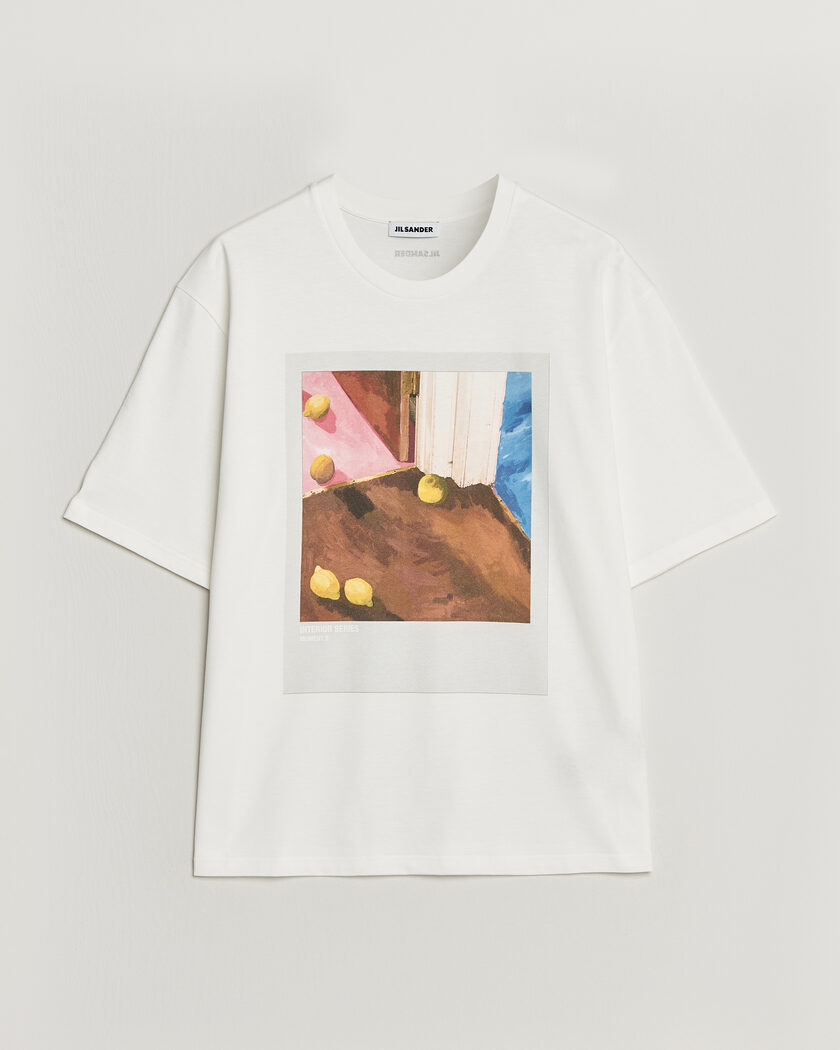 Jil Sander Photo Print T-Shirt White – Hvit