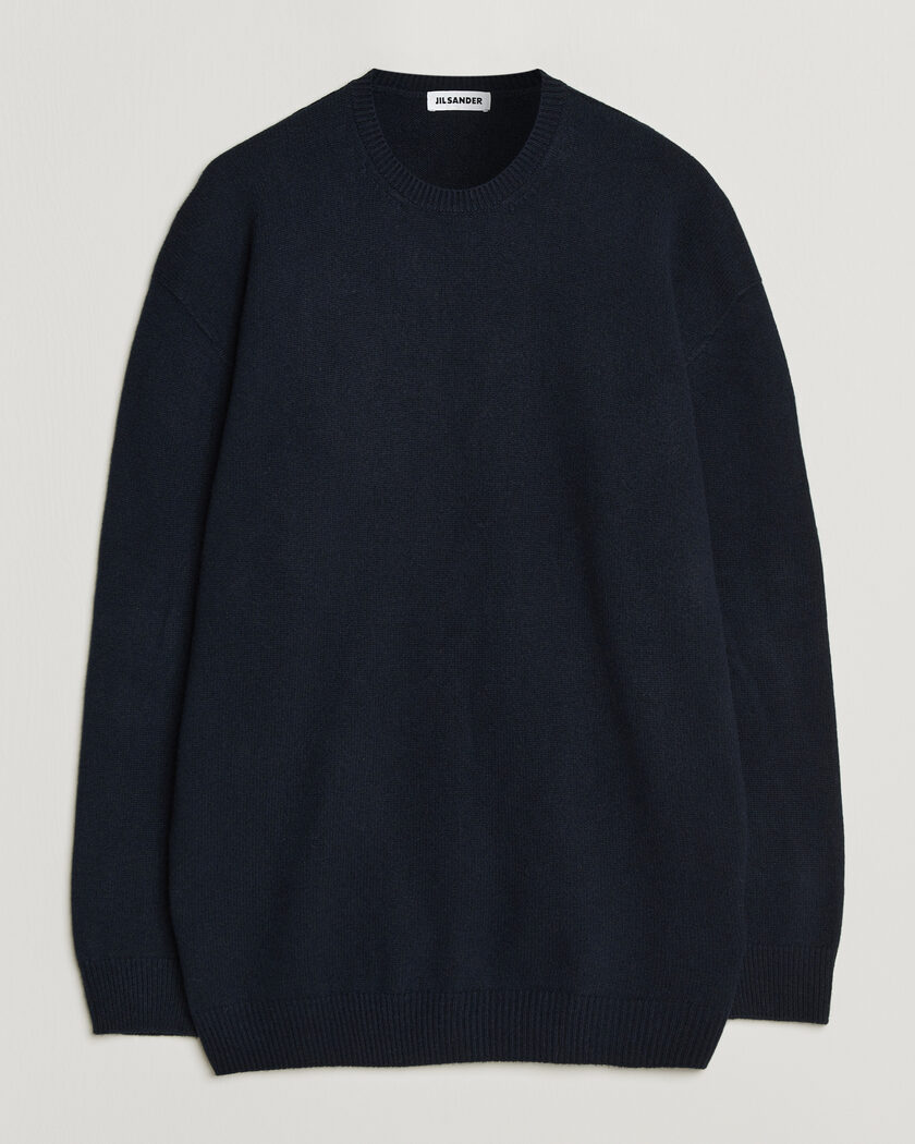 Jil Sander Wool/Cashmere Seamless Sweater Navy – Blå