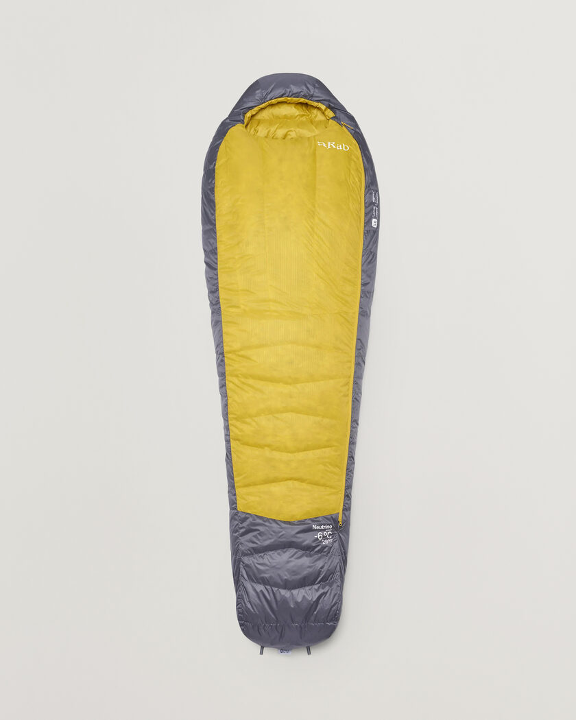 Rab Neutrino -6C Sleeping Bag Regular Graphene/Dark Pollen – Flerfarget