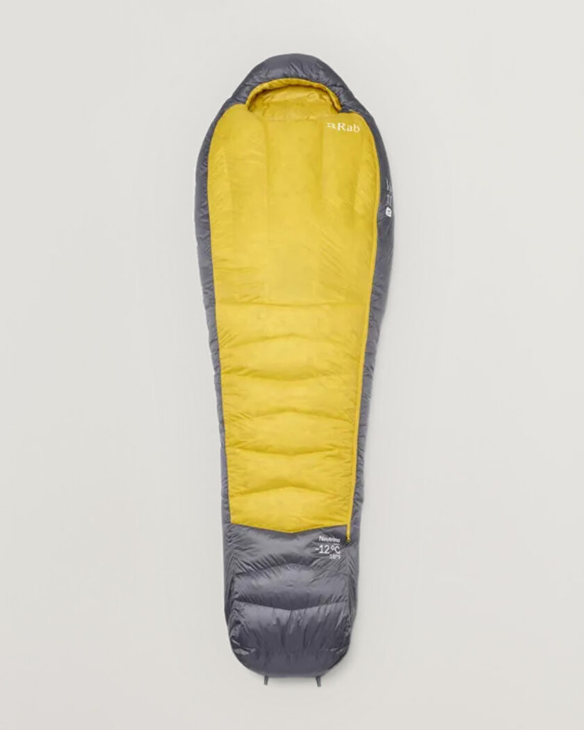 Rab Neutrino -12C Sleeping Bag Long Graphene/Dark Pollen – Flerfarget