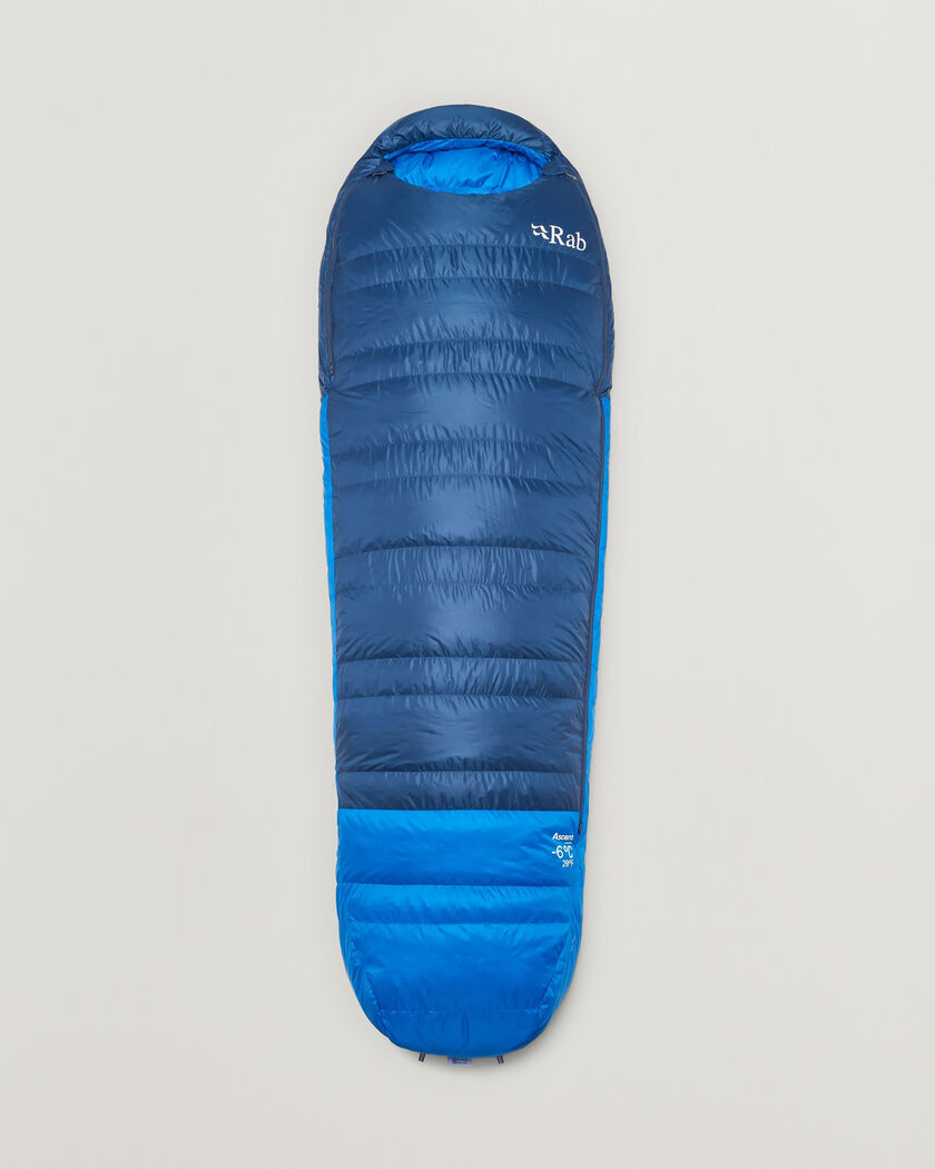 Rab Ascent -6 Sleeping Bag Regular Tempest Blue/Maya Blue – Blå