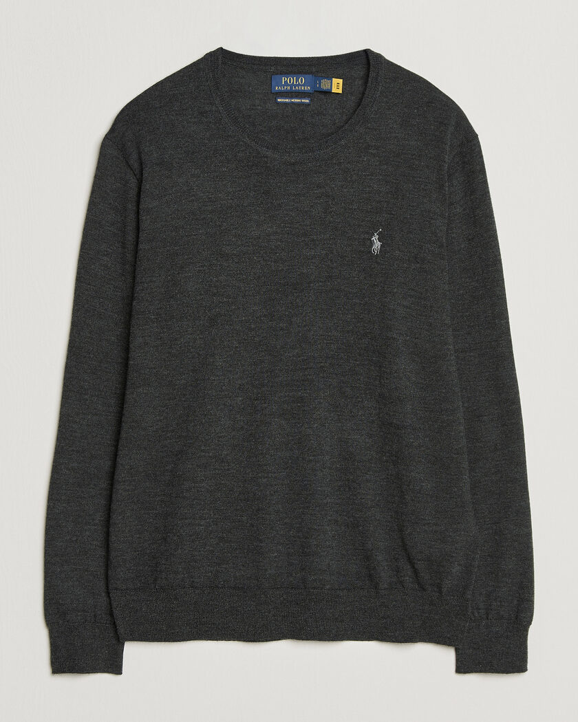 Polo Ralph Lauren Long Sleeve Pullover Dark Granite – Grå
