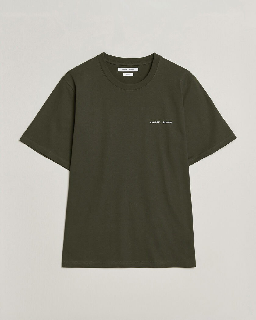 Samsøe Samsøe Thomas Cotton T-Shirt Forest Night – Grønn