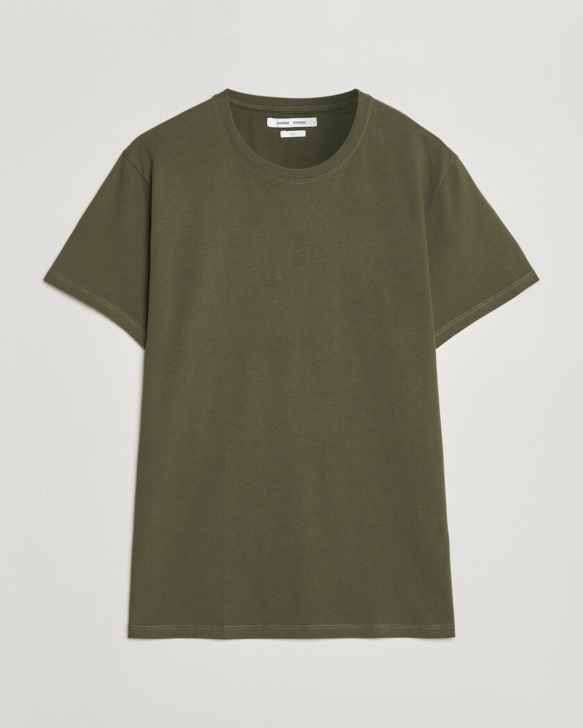 Samsøe Samsøe Kronos Cotton T-Shirt Forest Night – Grønn