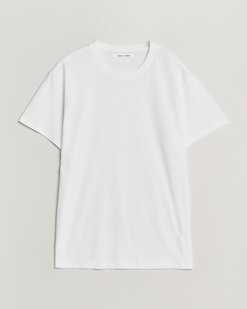 Samsøe Samsøe Kronos Cotton T-Shirt White – Hvit