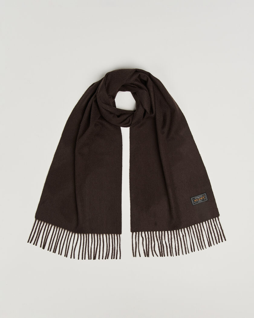 BEAMS PLUS Cashmere Scarf Dark Brown – Brun