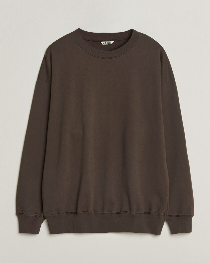 Auralee Super High Gauge Sweat Pullover Dark Brown – Brun