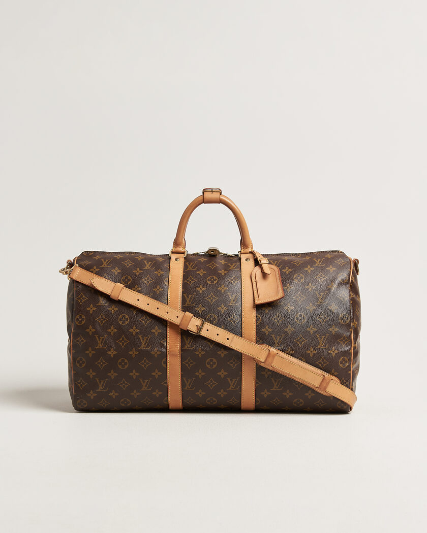 Louis Vuitton Pre-Owned Keepall 50 Bandoulière Monogram – Brun