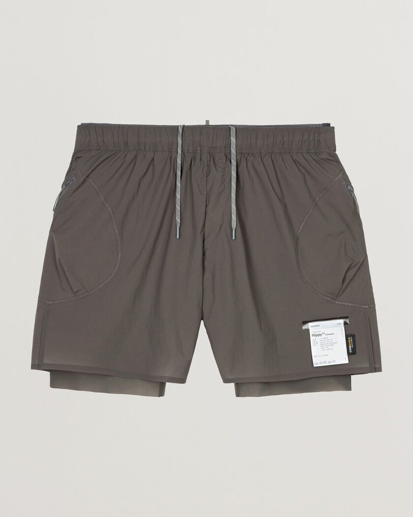 Satisfy Rippy Cordura 5 Inch Shorts Subterranean – Grå