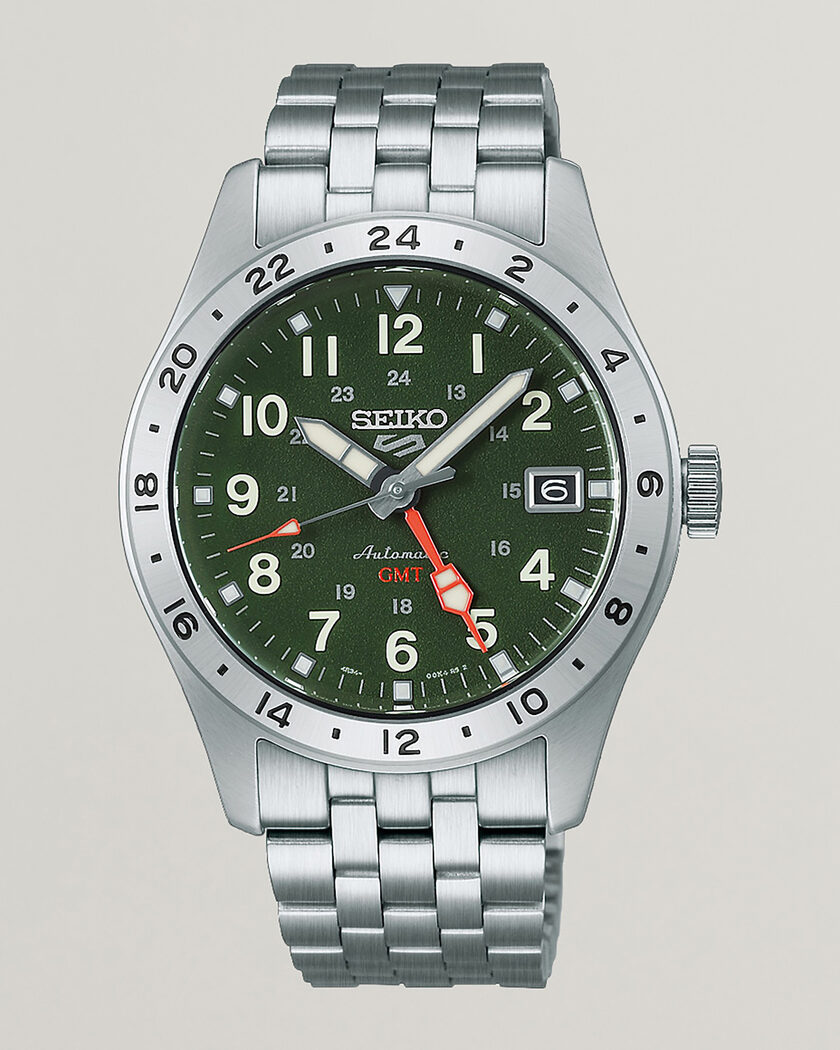 Seiko 5 Sports Automatic GMT 39mm Green Dial – Grønn