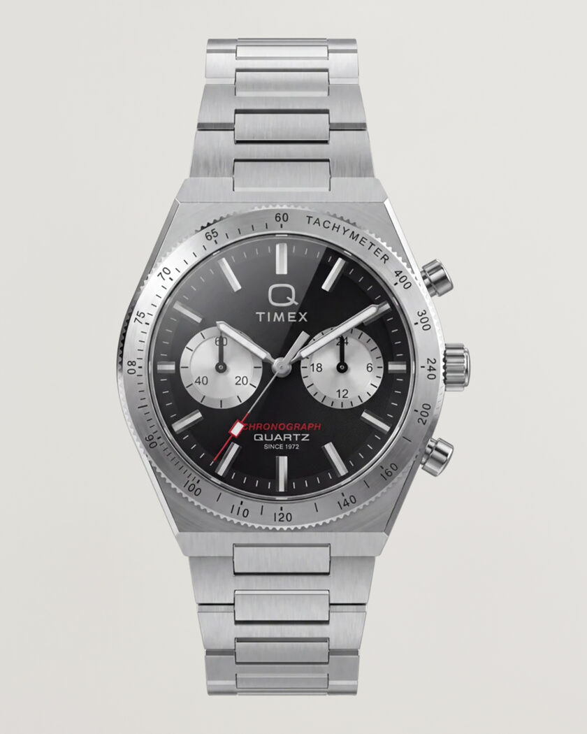 Timex Q Continental Chronograph 36mm Black Dial – Svart