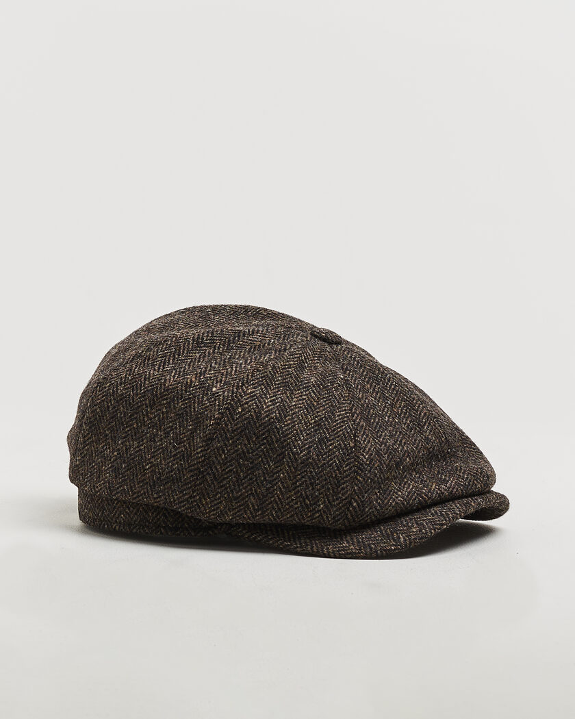 Wigéns Newsboy Classic Shetland Wool Cap Dark Brown – Brun