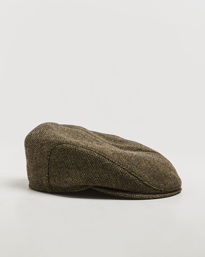 Wigéns Ivy Slim Herringbone Cap Olive – Grønn