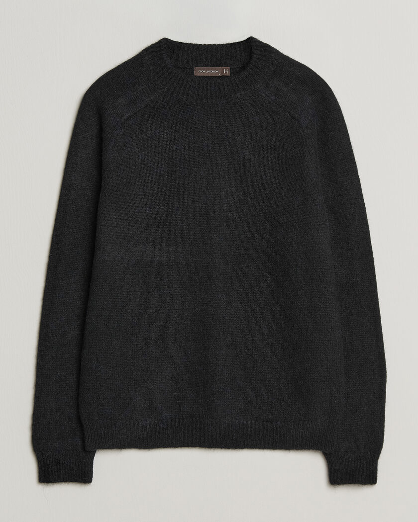 Oscar Jacobson Andie Alpacka/Merino Knitted Sweater Black – Svart