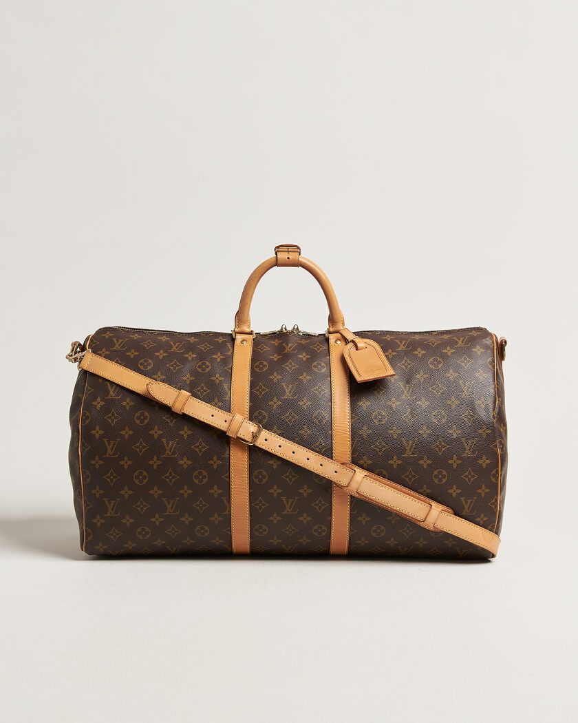 Louis Vuitton Pre-Owned Keepall 55 Bandoulière Monogram – Brun