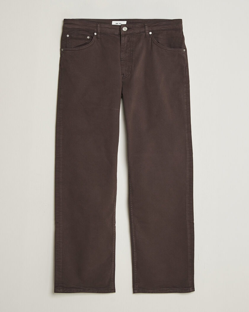 NN07 Otis Relaxed Fit 5-Pocket Pants Deep Truffle – Brun