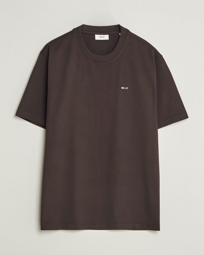 NN07 Adam Crew Neck T-Shirt Deep Truffle – Brun