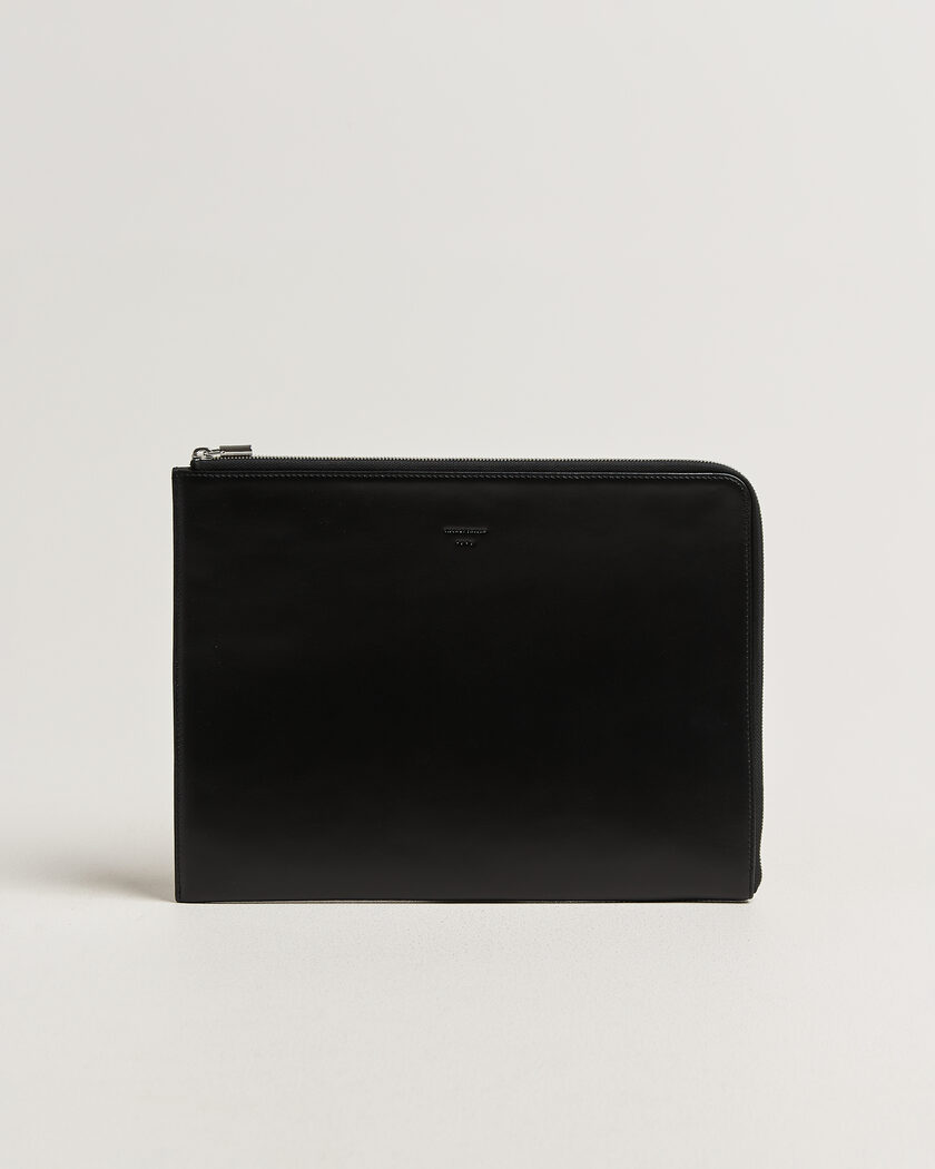 Tiger of Sweden Vitama Smooth Leather Portfolio Black – Svart