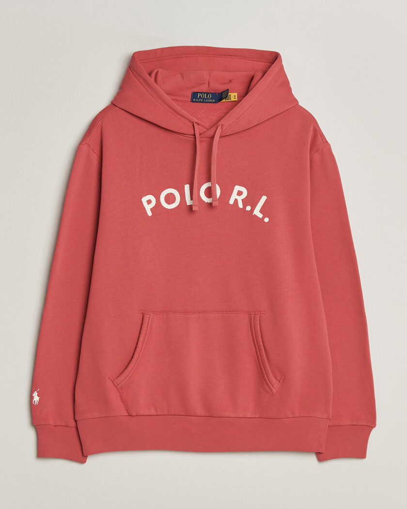  Polo Ralph Lauren Cotton Chest Logo Hood Nantucket Red – Rød