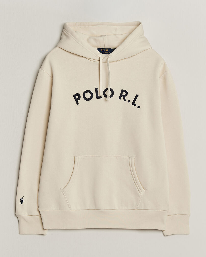 Polo Ralph Lauren Cotton Chest Logo Hood Andover Cream – Hvit