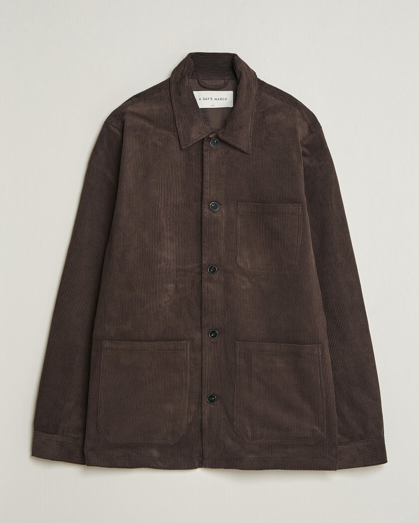 A Day's March Original Corduroy Overshirt  – Brun