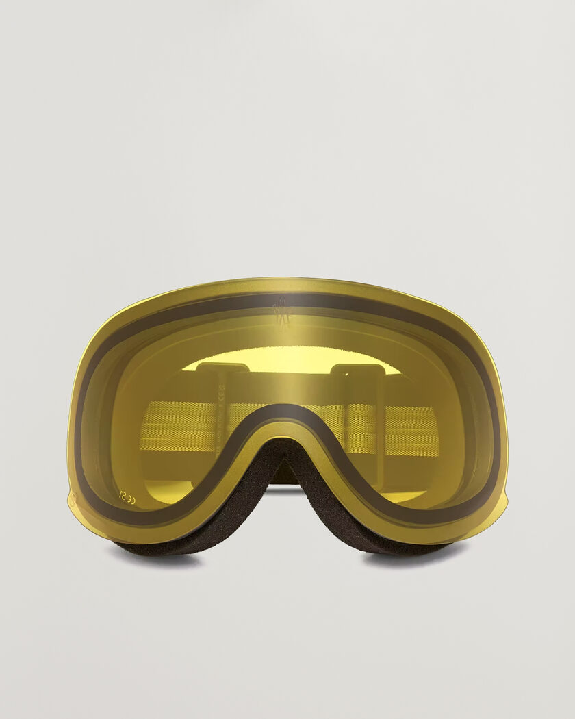 Moncler Lunettes Snowflare Ski Googles Black/Yellow – Svart