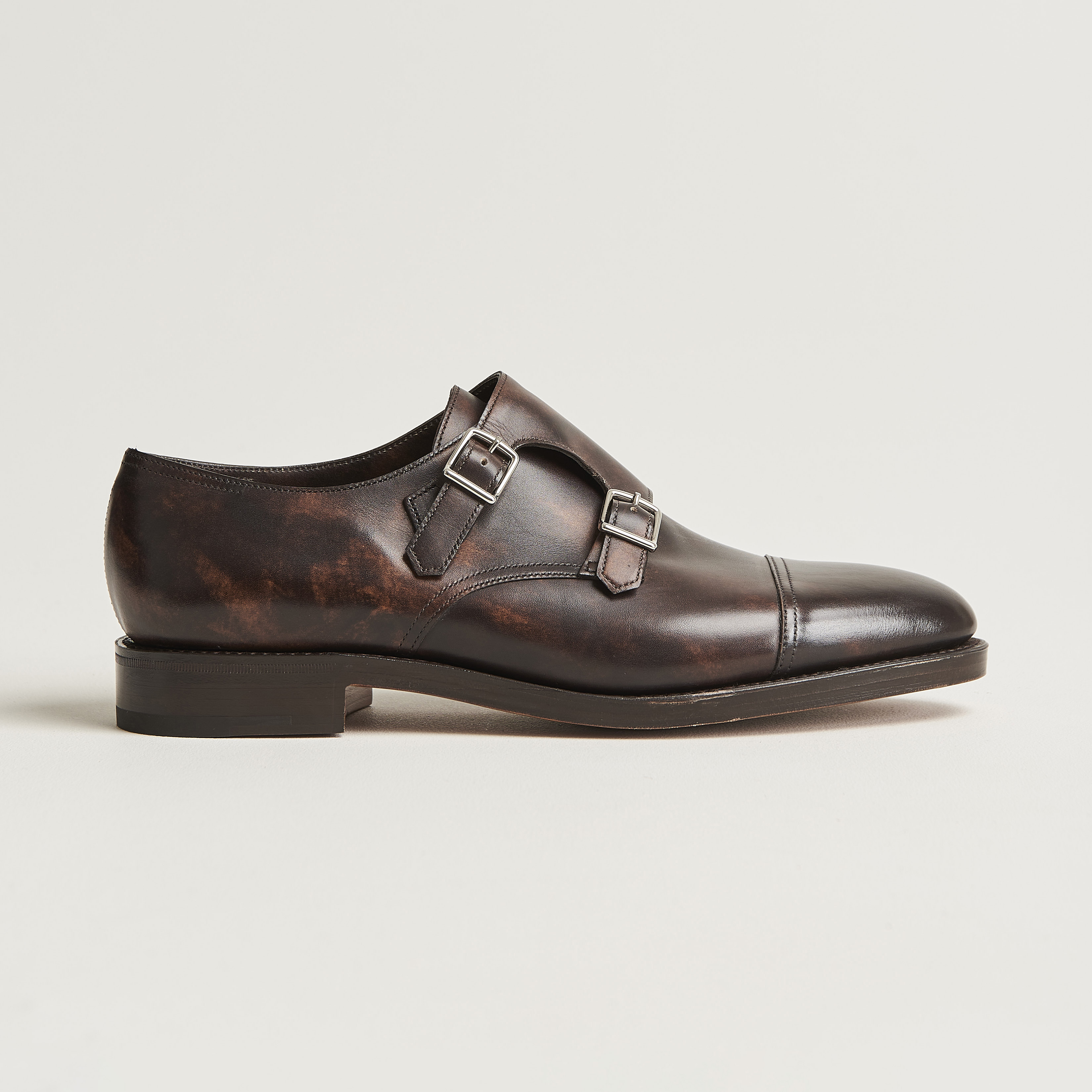 John Lobb William Double Monkstrap Dark Brown Calf hos John Lobb William Double Monkstrap Dark Brown Calf hos