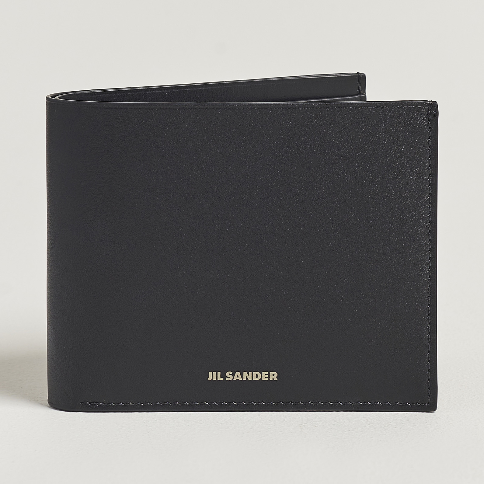 Jil Sander Black Calf Leather Bos Taurus Wallet