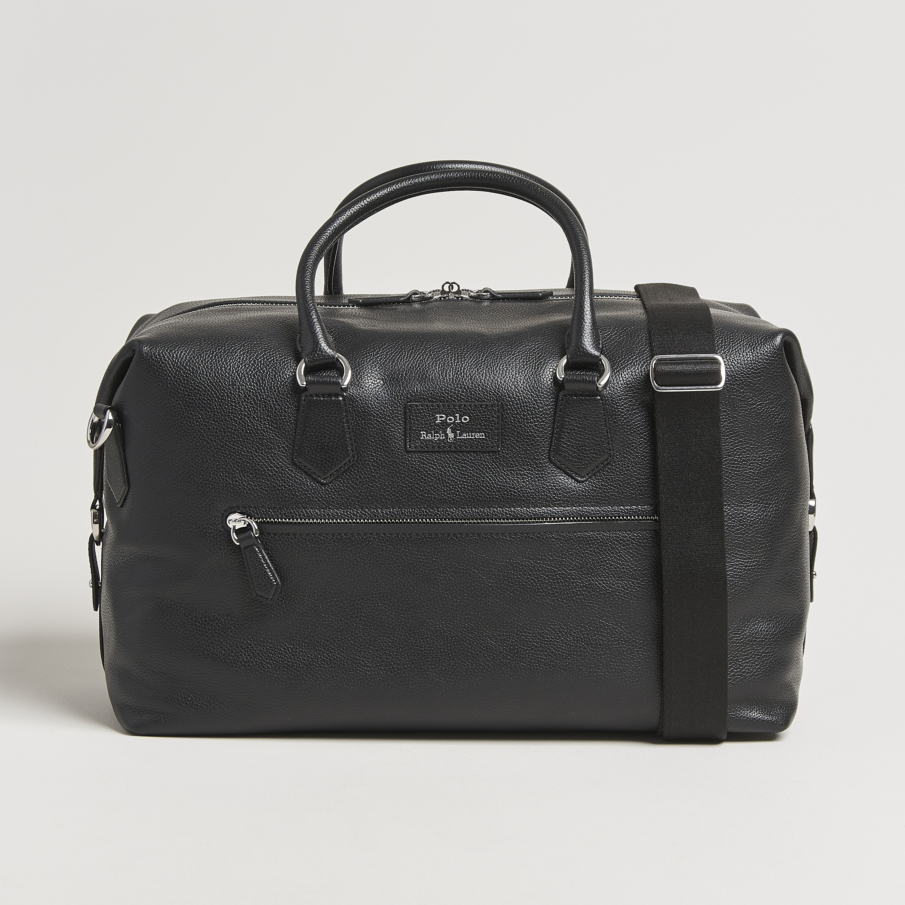 Polo Ralph Lauren Pebble Leather Duffle Bag Svart hos CareOfCarl.no