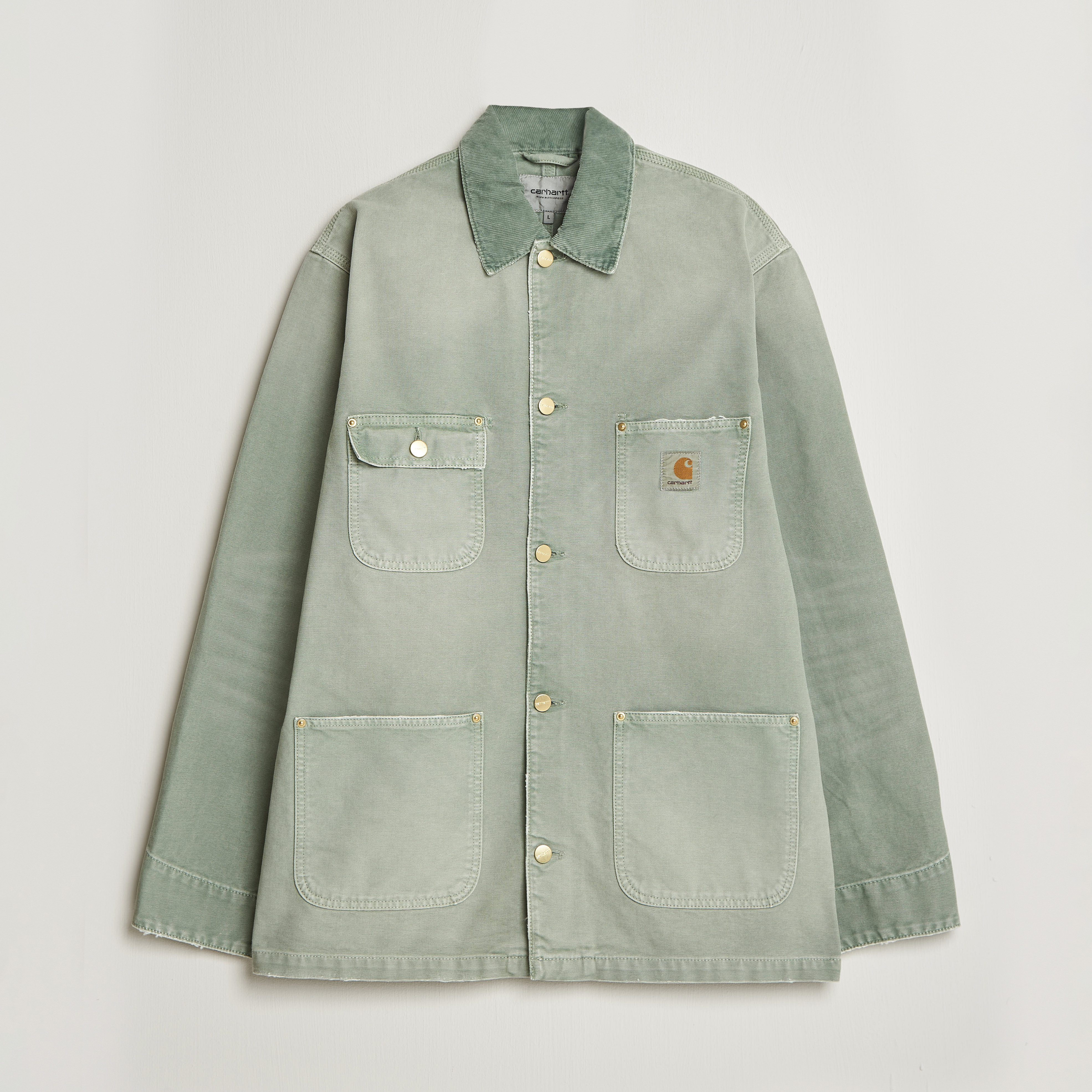 Carhartt WIP OG Dearborn Canvas Chore Coat Shady Green hos
