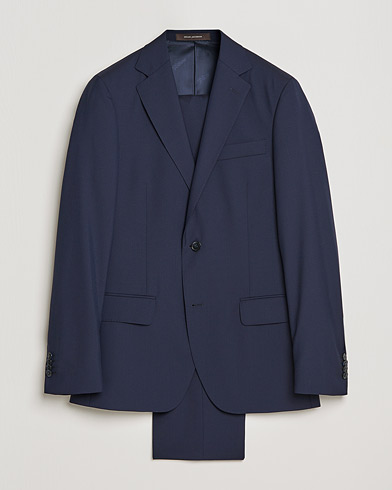 Herre | Klær | Oscar Jacobson | Edmund Suit Super 120's Wool Navy