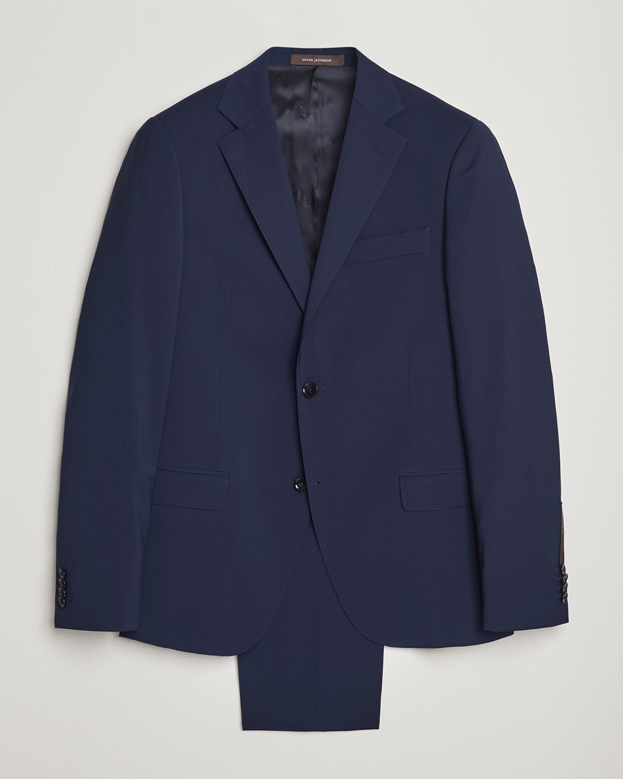 Edmund Wool Suit Mid Blue Edmund Wool Suit Mid Blue