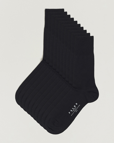 Herre | Vanlige sokker | Falke | 10-Pack Airport Socks Black