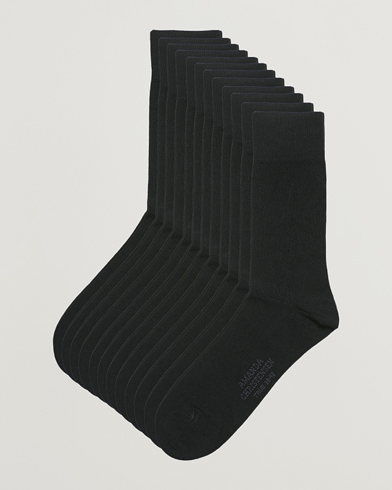 Herre | Avdelinger | Amanda Christensen | 12-Pack True Cotton Socks Black