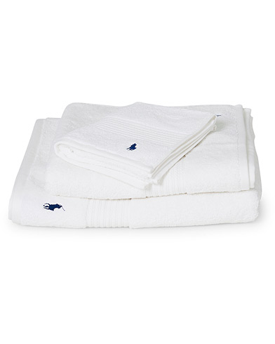 Herre | Til hjemmet | Ralph Lauren Home | Polo Player 3-Pack Towels White