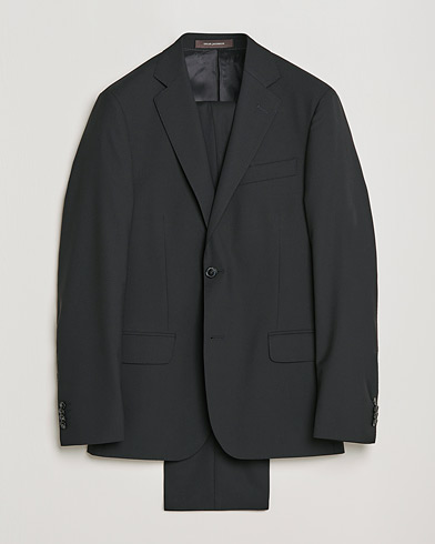 Herre | Dresser | Oscar Jacobson | Edmund Wool Suit Black