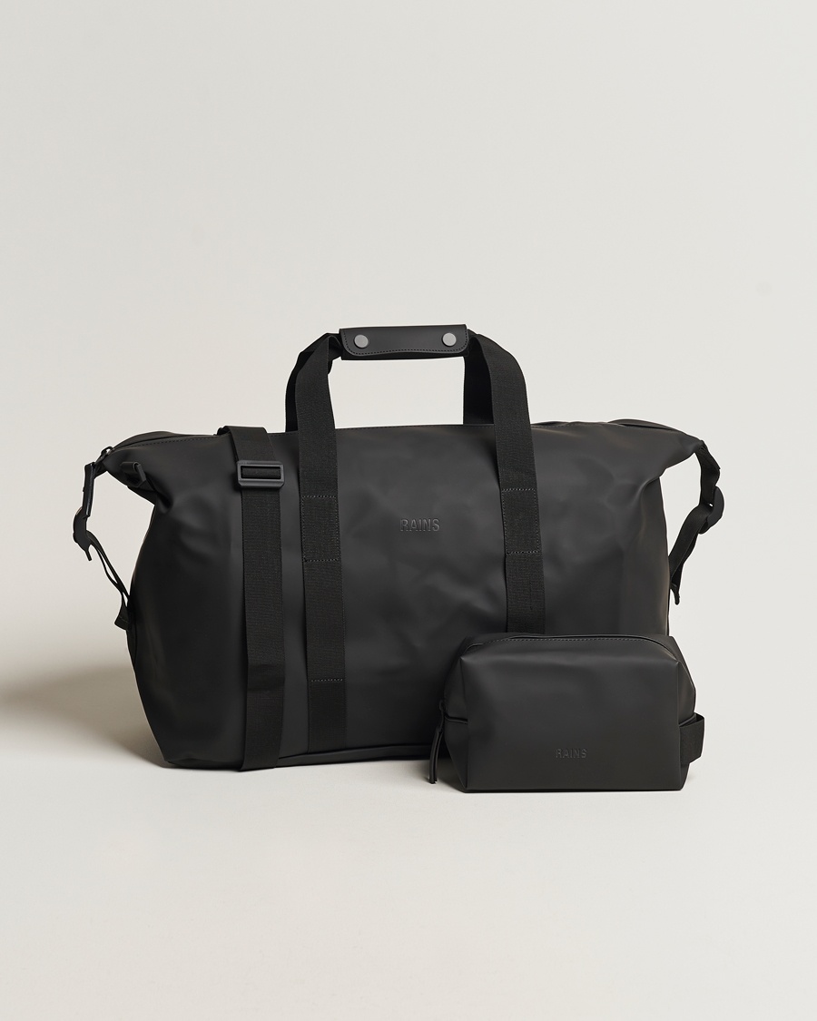 Herre | Weekendbager | RAINS | Hilo Weekendbag & Washbag Black