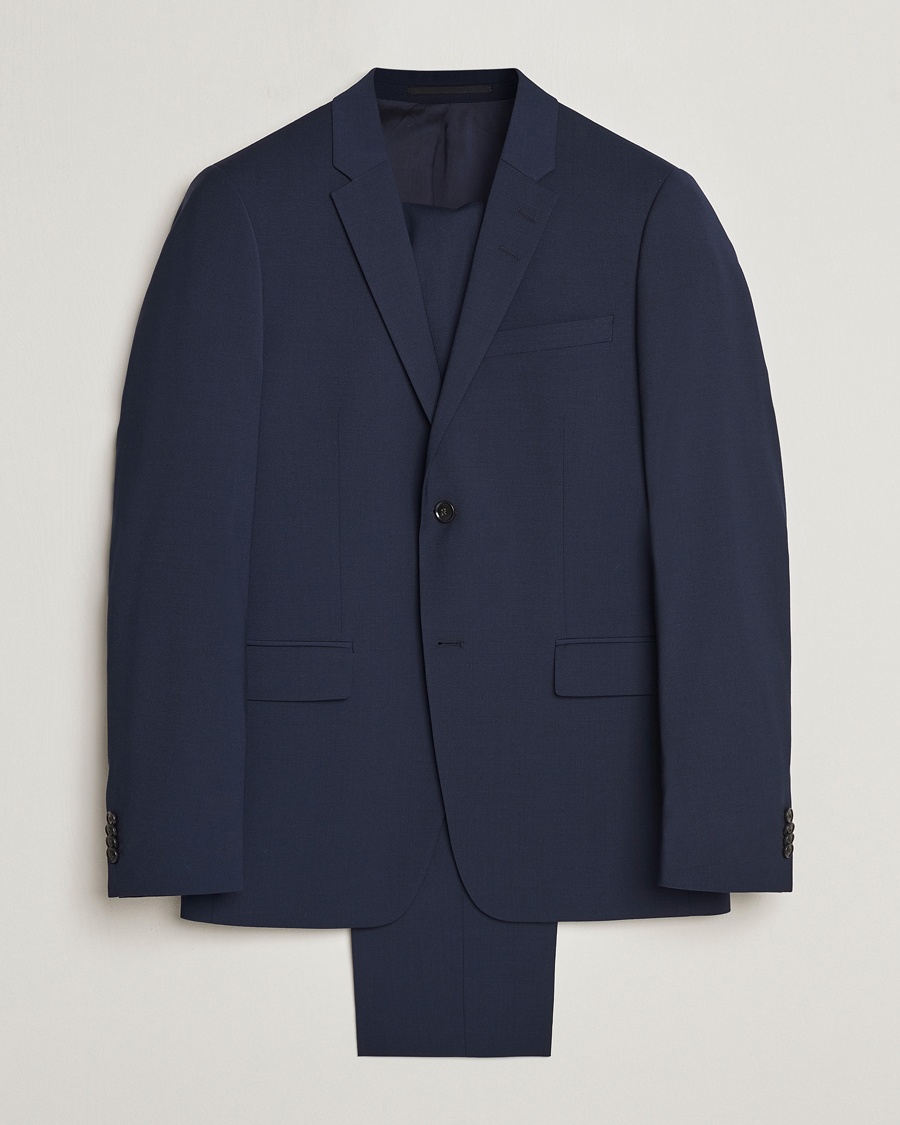 Herre | Dresser | Tiger of Sweden | Jerretts Wool Travel Suit Royal Blue