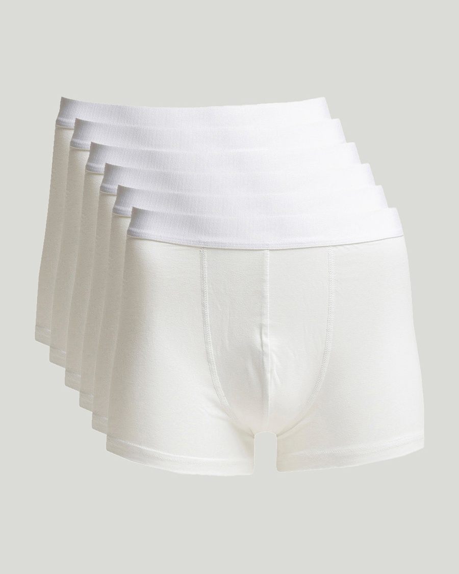 Bread & Boxers 6-Pack Boxer Brief White – Hvit