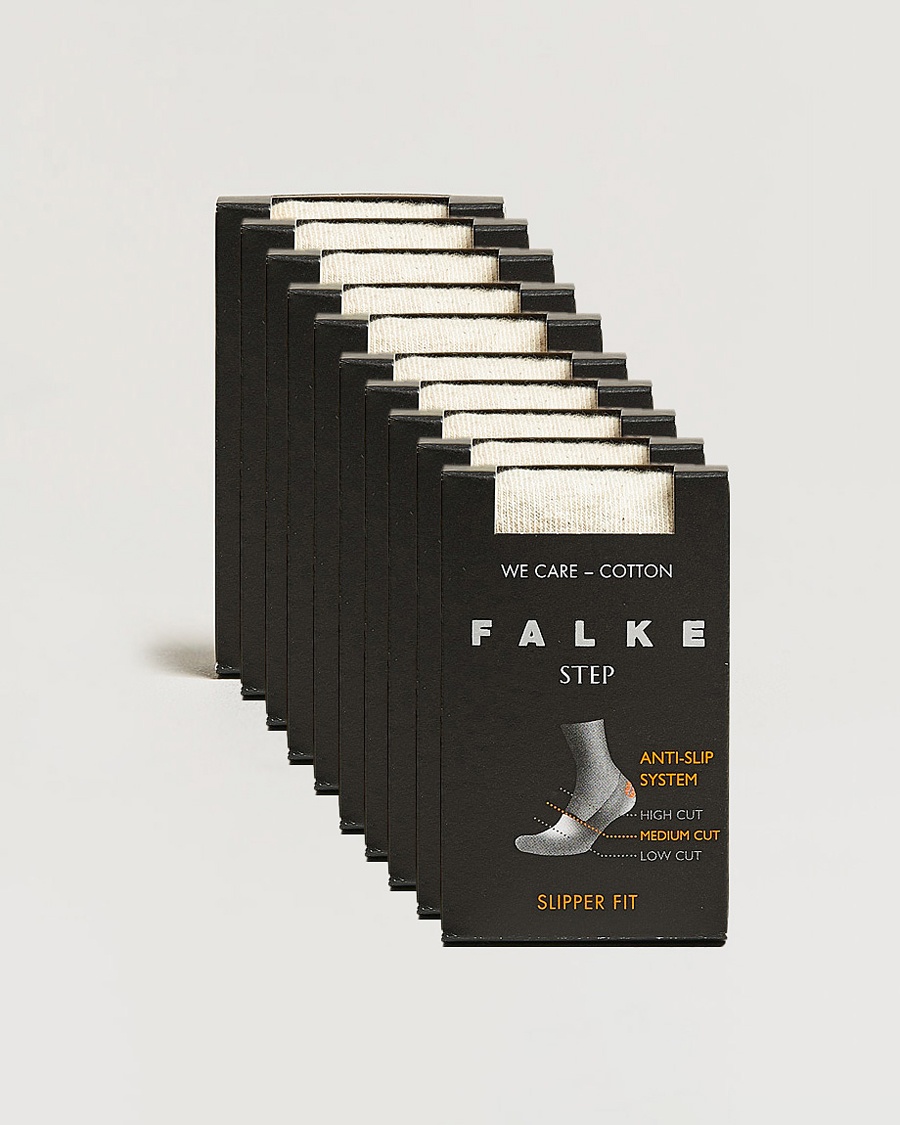 Herre | Sokker | Falke | 10-pack Step In Box Loafer Socks Nature