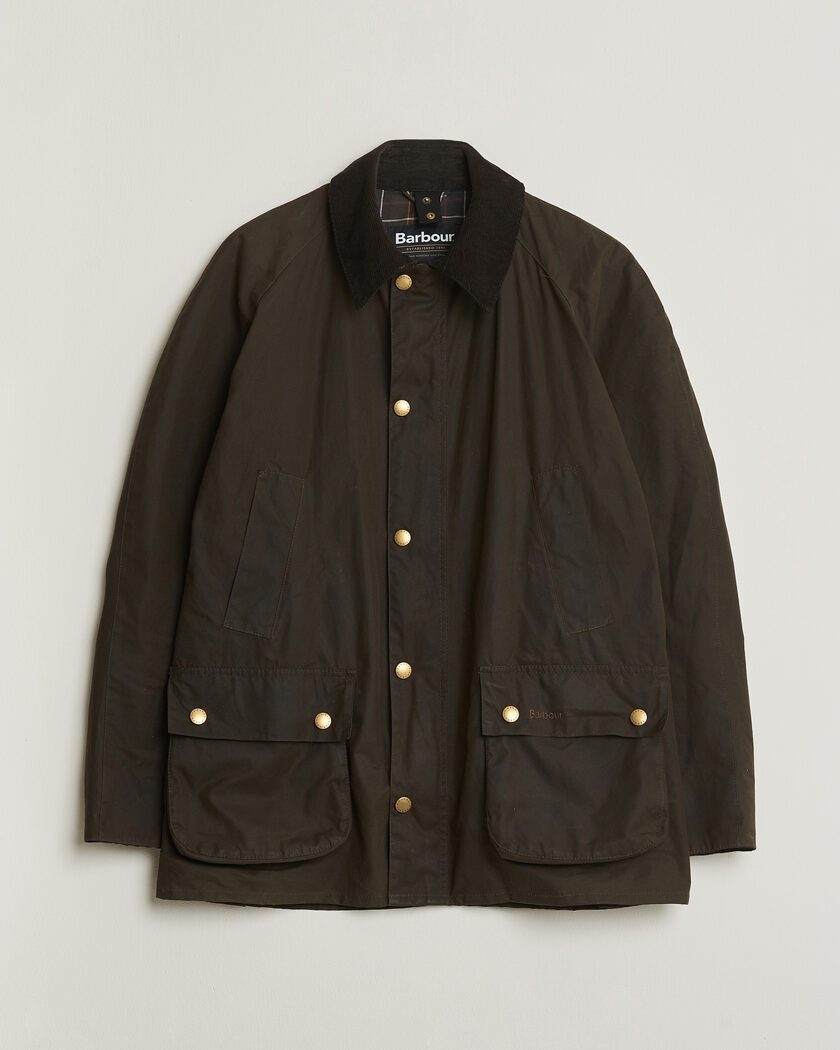 Pre-owned Barbour Lifestyle Ashby Wax Jacket Olive L – Grønn