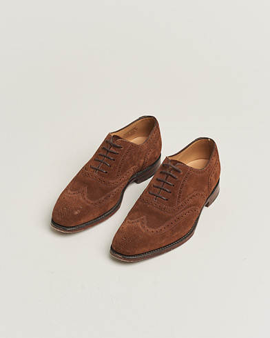 Herre | Nye produktbilder | Pre-owned | Loake 1880 Buckingham Brogue Brown Suede UK6,5 - EU40,5