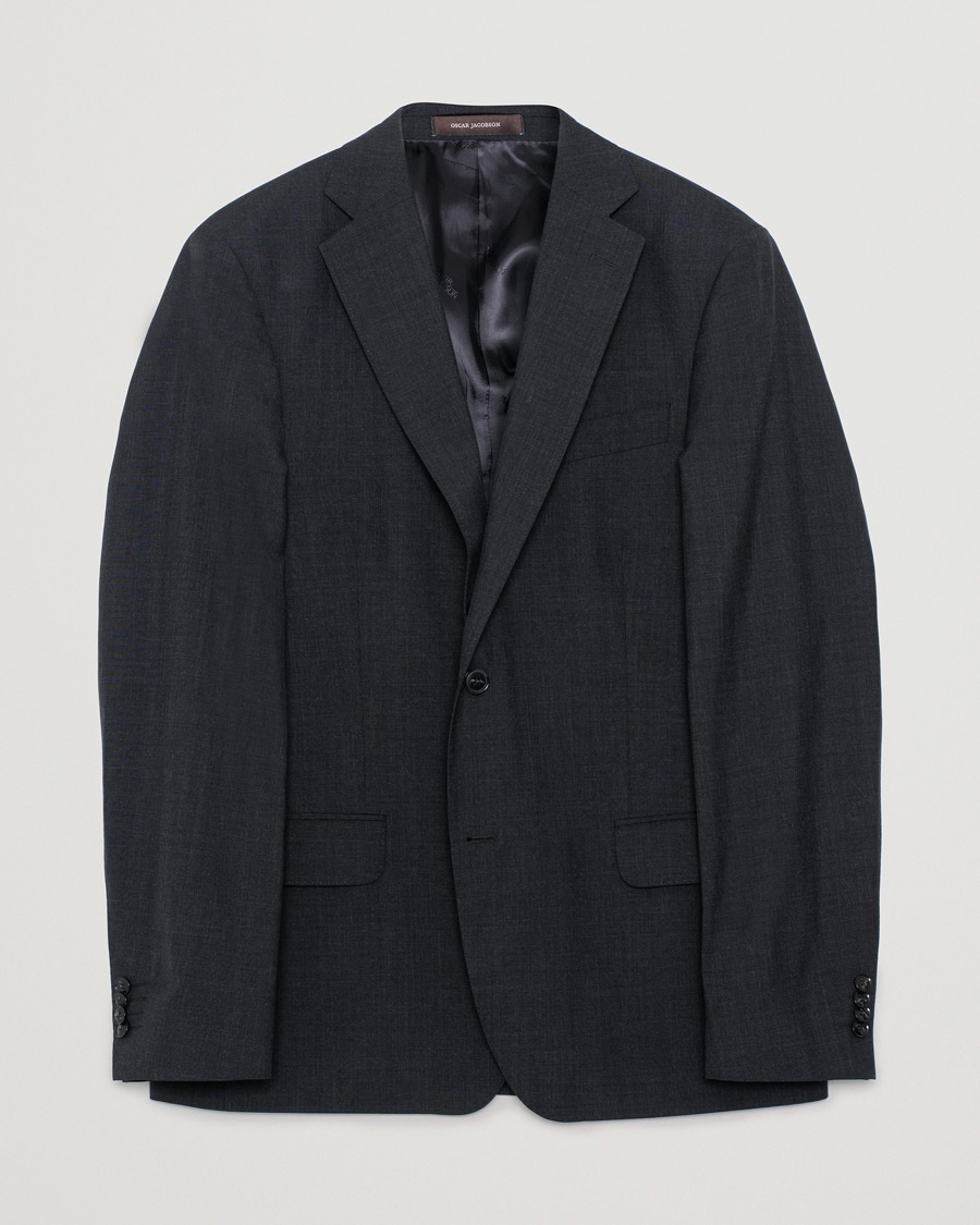 Herre | Pre-owned Dressjakker | Pre-owned | Oscar Jacobson Edmund Blazer Super 120's Wool Grey